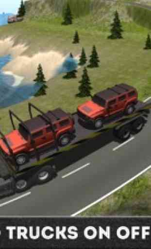 Heavy off road Truck Trailer 4x4 Cargo Simulation 2