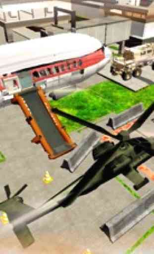 Helicóptero Aeroporto 3D Estacionamento Simulator 3