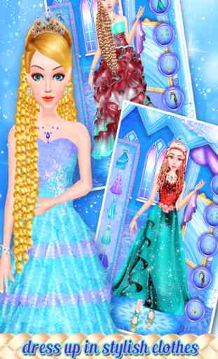 Jogos de meninas penteados de princesa do gelo 3