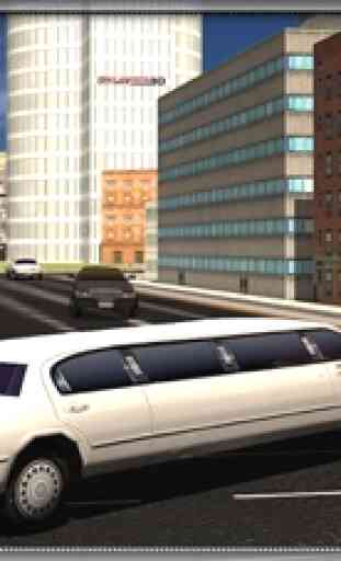 Limousine simulador de motorista de carro 3D - dirigir a limusine de luxo e levar os convidados vip no city tour 2