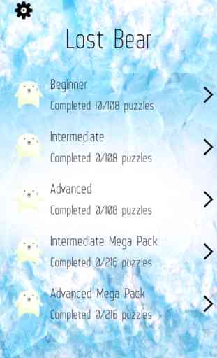 Urso Polar - jogo de puzzle bloco 1