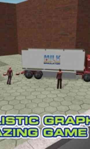 Leite simulador de caminhão de entrega - extreme camionista de condução & jogo de estacionamento 1