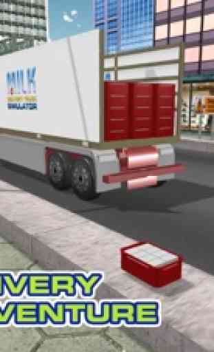 Leite simulador de caminhão de entrega - extreme camionista de condução & jogo de estacionamento 2