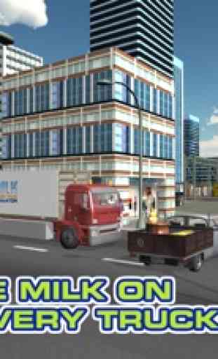 Leite simulador de caminhão de entrega - extreme camionista de condução & jogo de estacionamento 3