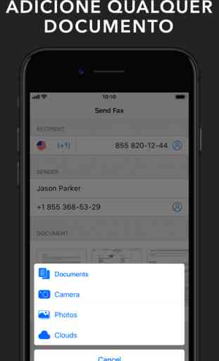Fax App: enviar fax do iPhone 3