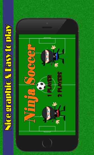 Ninja Toque Futebol - Jogos de Desportos para pontapé miúdos para Gol 1