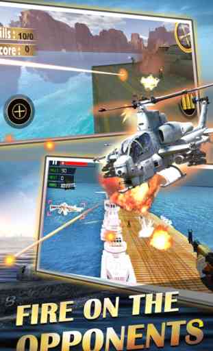 Sniper tiro helicóptero 3D: Free FPS de guerra navio de guerra jogos de tiro arma avião 1