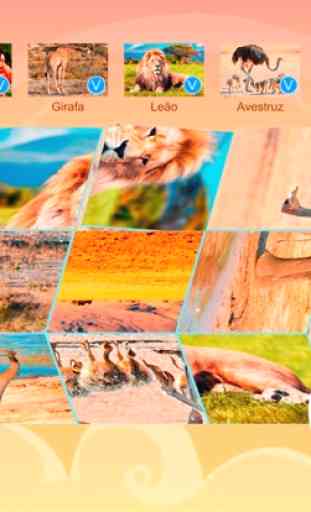 África, animais da savana: jogos infantis gratis 4