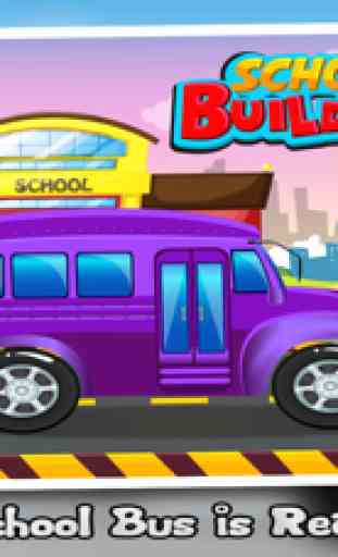 Construtor ônibus escolar - É aprender aplicativo divertido 3
