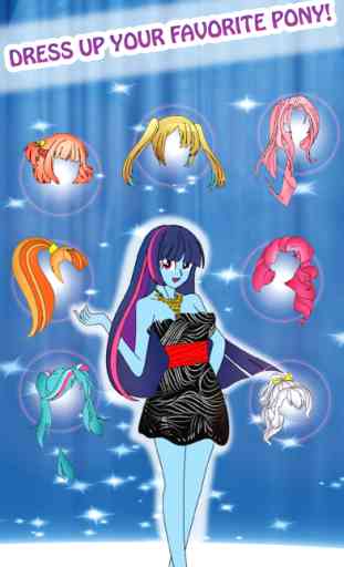 Pônei de Monster High School Rainbow Rock meninas 2