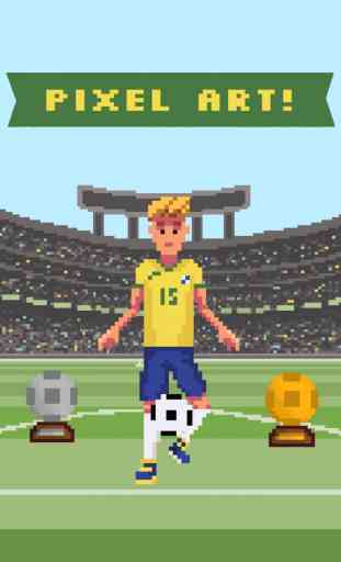 Super Futebol – Campeão do Mundo Jogo de Futebol de Toques de 8 Bits 3