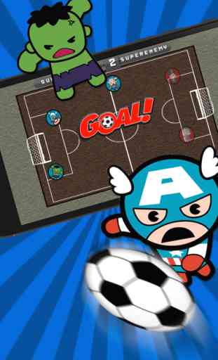 Super Hero Futebol - Jogos de Desportos para pontapé miúdos para Gol 2