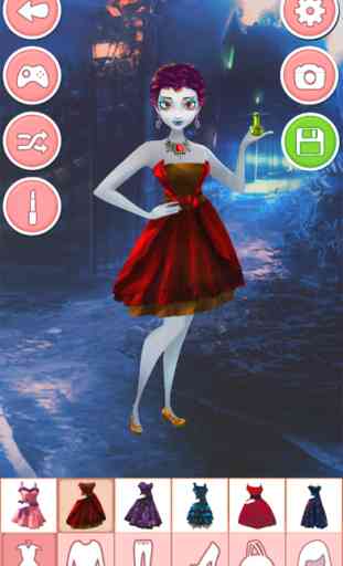 Jogos de vestir para meninas: moda menina vampiro 2