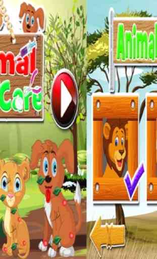 Animais de zoológico salão de lavagem e limpeza simulador 4