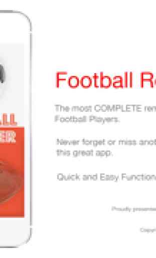 Lembrete Football App - Calendário das atividades do cronograma Lembretes-Sport 1